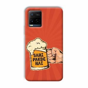 Sahi Pakde Hai Phone Customized Printed Back Cover for Vivo Y21