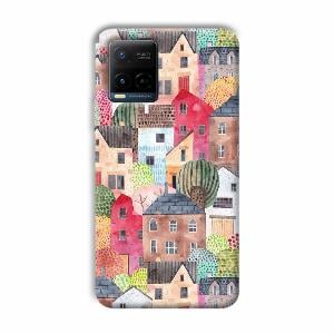 Colorful Homes Phone Customized Printed Back Cover for Vivo Y21