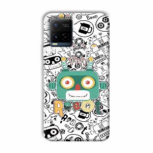 Animated Robot Phone Customized Printed Back Cover for Vivo Y21