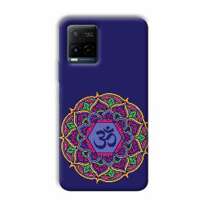 Blue Om Design Phone Customized Printed Back Cover for Vivo Y21