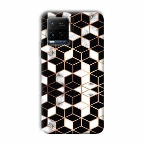 Black Cubes Phone Customized Printed Back Cover for Vivo Y21