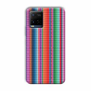 Fabric Pattern Phone Customized Printed Back Cover for Vivo Y21
