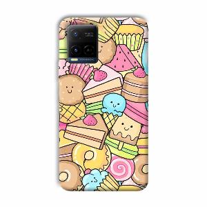 Love Desserts Phone Customized Printed Back Cover for Vivo Y21