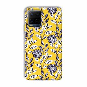 Yellow Fabric Design Phone Customized Printed Back Cover for Vivo Y21