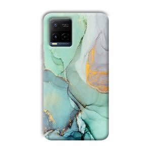 Green Marble Phone Customized Printed Back Cover for Vivo Y21