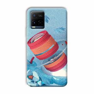 Blue Design Phone Customized Printed Back Cover for Vivo Y21