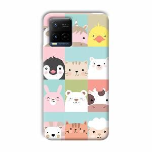 Kittens Phone Customized Printed Back Cover for Vivo Y21