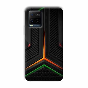 Black Design Phone Customized Printed Back Cover for Vivo Y21