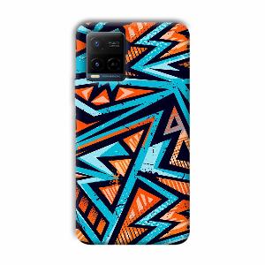Zig Zag Pattern Phone Customized Printed Back Cover for Vivo Y21