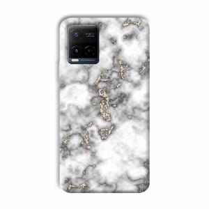 Grey White Design Phone Customized Printed Back Cover for Vivo Y21