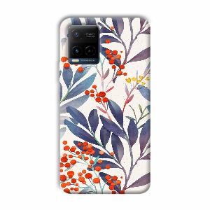 Cherries Phone Customized Printed Back Cover for Vivo Y21