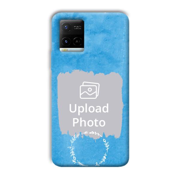 Blue Design Customized Printed Back Cover for Vivo Y21G