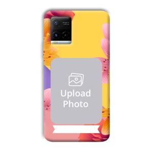 Colorful Flowers Customized Printed Back Cover for Vivo Y21G