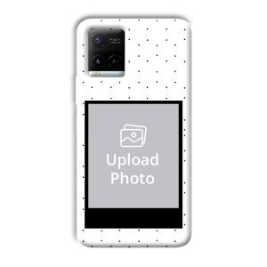 White Background  Customized Printed Back Cover for Vivo Y21G