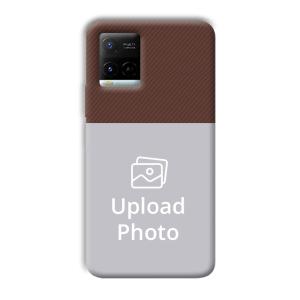 Brown Customized Printed Back Cover for Vivo Y21G