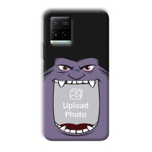 Purple Monster Customized Printed Back Cover for Vivo Y21G