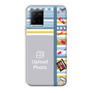 Makeup Theme Customized Printed Back Cover for Vivo Y21G