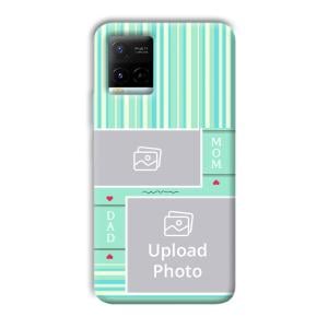 Mom Dad Customized Printed Back Cover for Vivo Y21G
