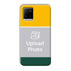 Yellow Green Customized Printed Back Cover for Vivo Y21G
