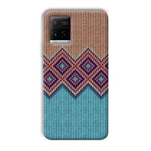 Fabric Design Phone Customized Printed Back Cover for Vivo Y21G