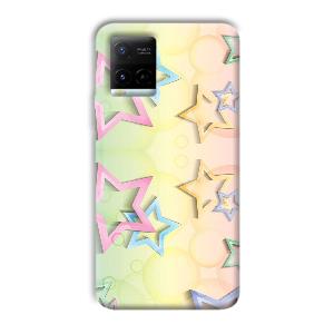 Star Designs Phone Customized Printed Back Cover for Vivo Y21G