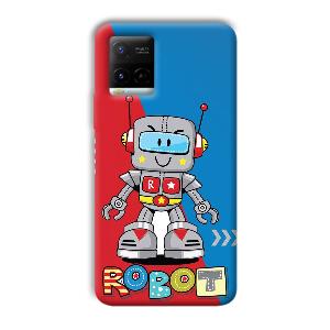 Robot Phone Customized Printed Back Cover for Vivo Y21G