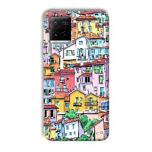Colorful Alley Phone Customized Printed Back Cover for Vivo Y21G