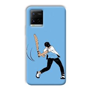 Cricketer Phone Customized Printed Back Cover for Vivo Y21G