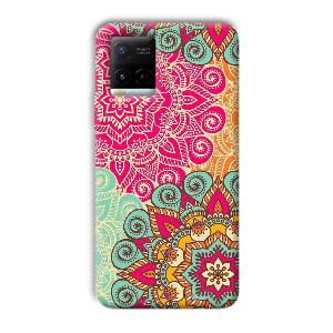 Floral Design Phone Customized Printed Back Cover for Vivo Y21G