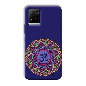 Blue Om Design Phone Customized Printed Back Cover for Vivo Y21G