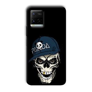 Panda & Skull Phone Customized Printed Back Cover for Vivo Y21G