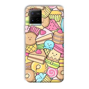 Love Desserts Phone Customized Printed Back Cover for Vivo Y21G