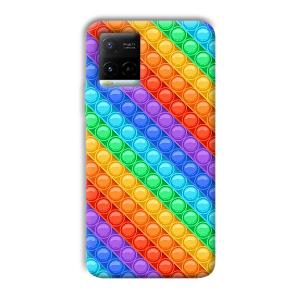 Colorful Circles Phone Customized Printed Back Cover for Vivo Y21G