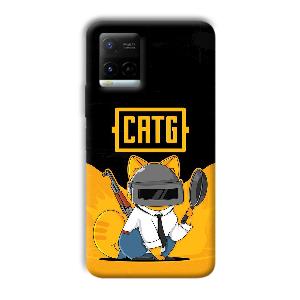 CATG Phone Customized Printed Back Cover for Vivo Y21G