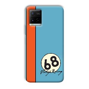Vintage Racing Phone Customized Printed Back Cover for Vivo Y21G