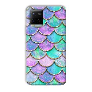 Mermaid Design Phone Customized Printed Back Cover for Vivo Y21G