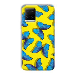 Butterflies Phone Customized Printed Back Cover for Vivo Y21G
