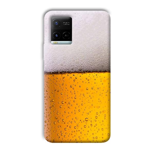 Beer Design Phone Customized Printed Back Cover for Vivo Y21G