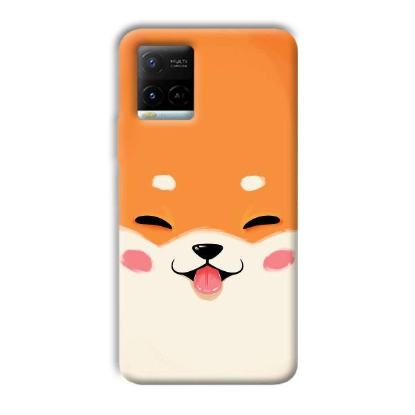 Smiley Cat Phone Customized Printed Back Cover for Vivo Y21G