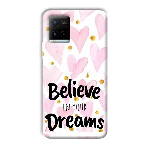 Believe Phone Customized Printed Back Cover for Vivo Y21G