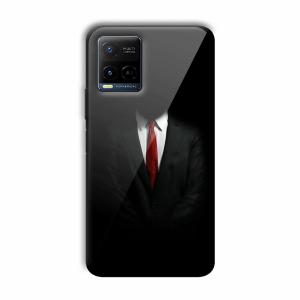 Hitman Customized Printed Glass Back Cover for Vivo Y21