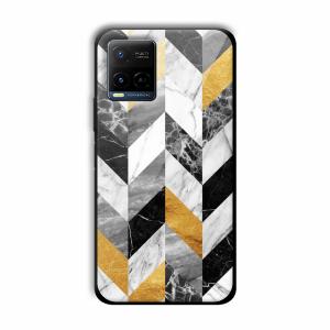 Marble Tiles Customized Printed Glass Back Cover for Vivo Y21