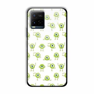 Green Eyes Customized Printed Glass Back Cover for Vivo Y21