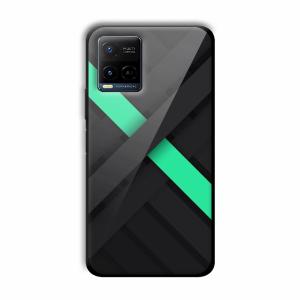 Green Cross Customized Printed Glass Back Cover for Vivo Y21
