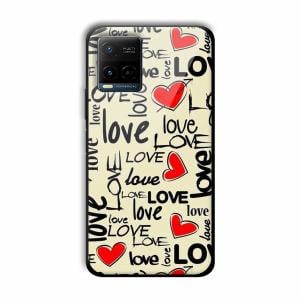 Love Customized Printed Glass Back Cover for Vivo Y21