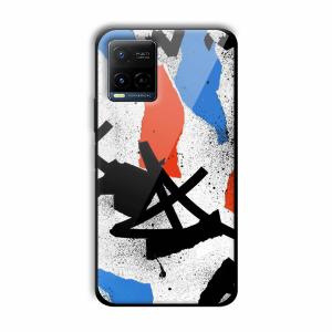 Abstract Graffiti Customized Printed Glass Back Cover for Vivo Y21