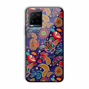 Animal Sketches Customized Printed Glass Back Cover for Vivo Y21