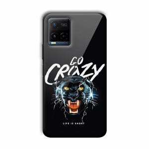 Go Crazy Customized Printed Glass Back Cover for Vivo Y21