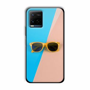 Cool Sunglasses Customized Printed Glass Back Cover for Vivo Y21