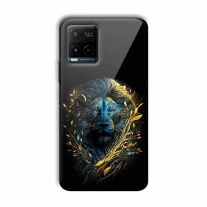 Golden Lion Customized Printed Glass Back Cover for Vivo Y21